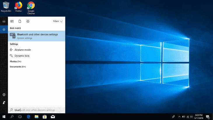 Find Bluetooth on Windows 10